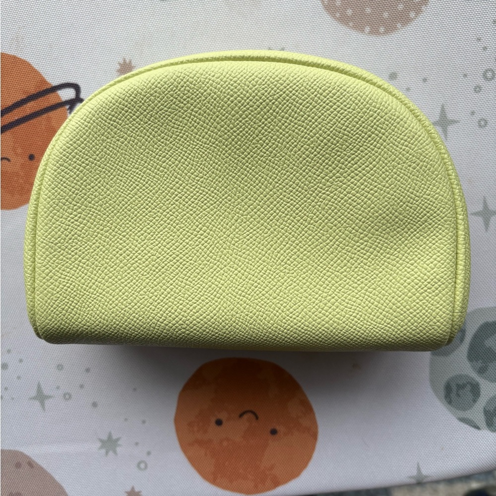 Coach Light Yellow Textured cosmetic case - Picture 2 of 3